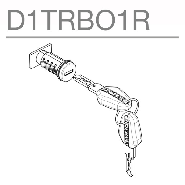 Shad Top Box Lock & Key System - Terra